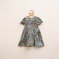 Pure Cotton Girls Frock Dress in Sanganeri Floral Prints (3-4 Years) 17