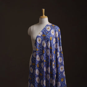 Sanganeri Hand Block Print Modal Silk Fabric 19