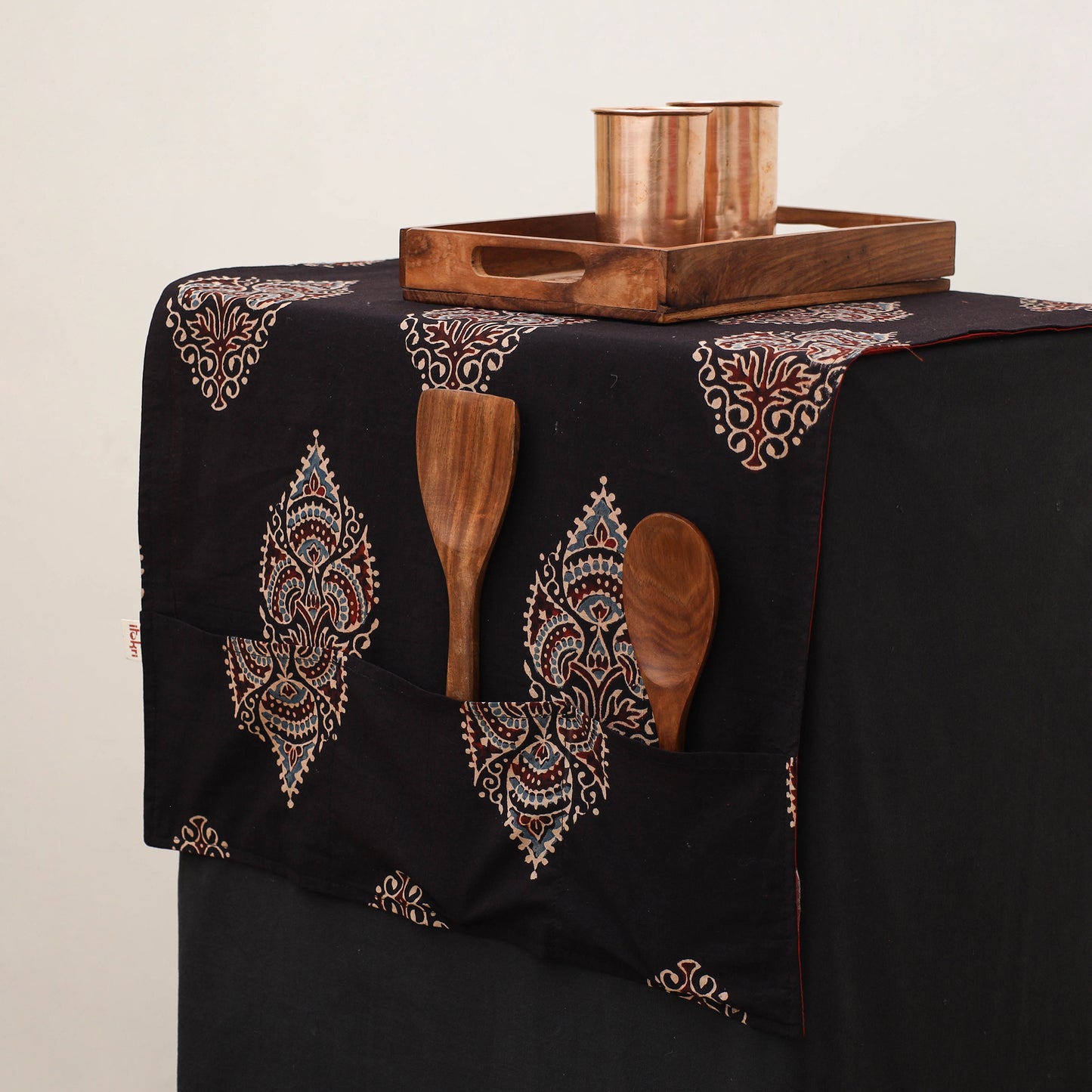 Handmade Fridge Top Cover with Multiple Pockets 43
