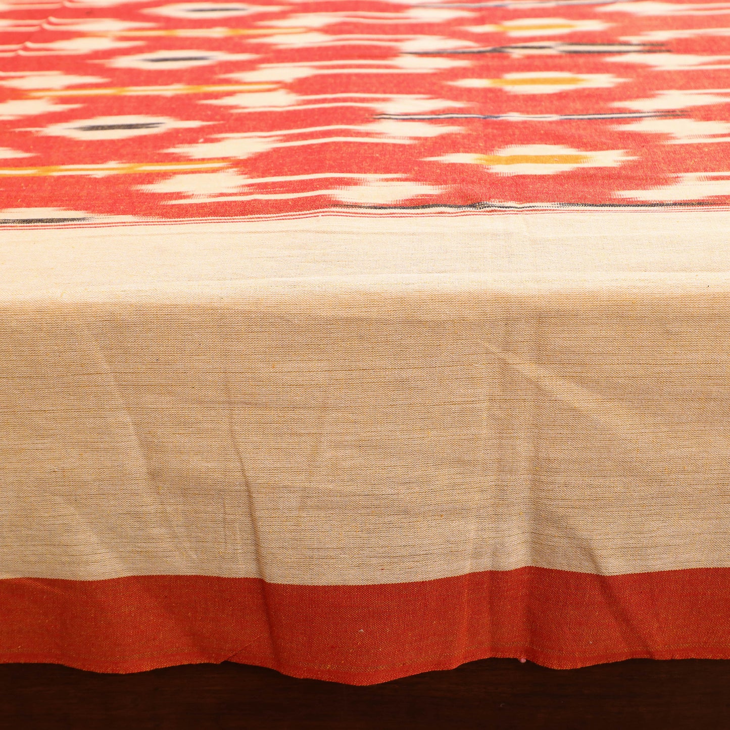 Pochampally Ikat Weave Cotton Double Bedsheet Set (108 x 90 in) 33