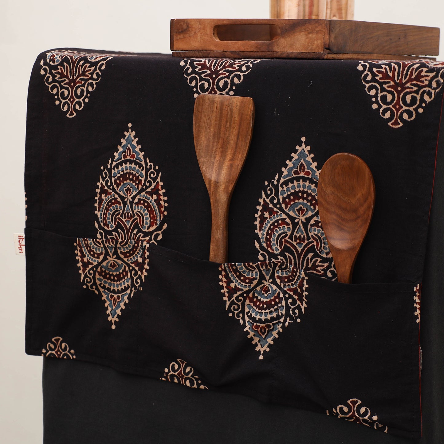 Handmade Fridge Top Cover with Multiple Pockets 43