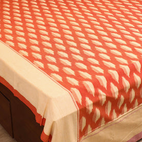 Pochampally Ikat Weave Cotton Double Bedsheet Set (108 x 90 in) 34