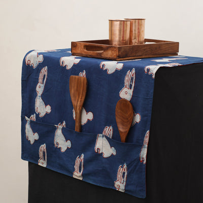 Handmade Fridge Top Cover with Multiple Pockets 46