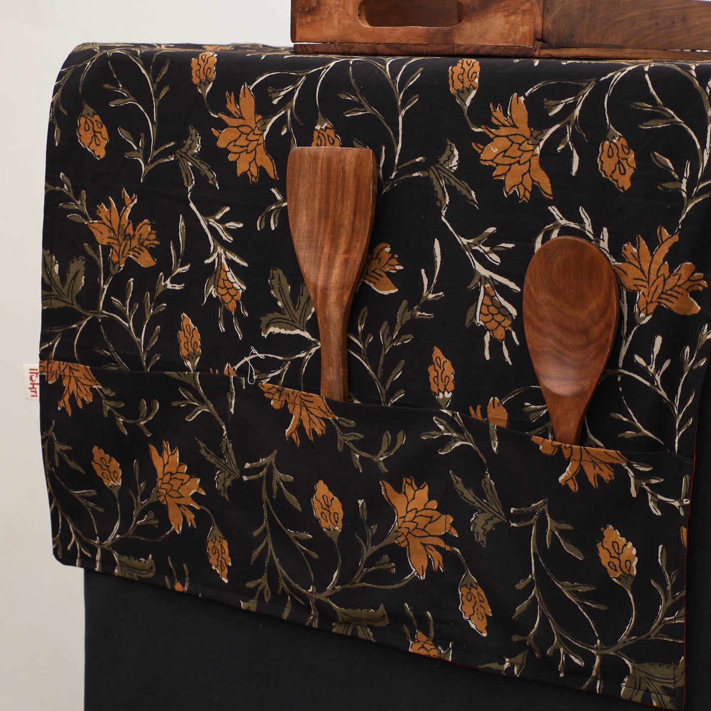 Handmade Fridge Top Cover with Multiple Pockets 49