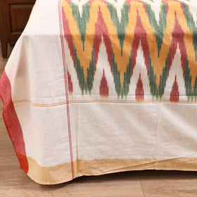 Pochampally Ikat Weave Cotton Double Bedsheet Set (108 x 90 in) 36