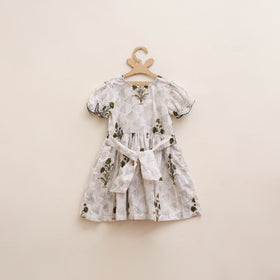 Pure Cotton Girls Frock Dress in Sanganeri Floral Prints (3-4 Years) 23