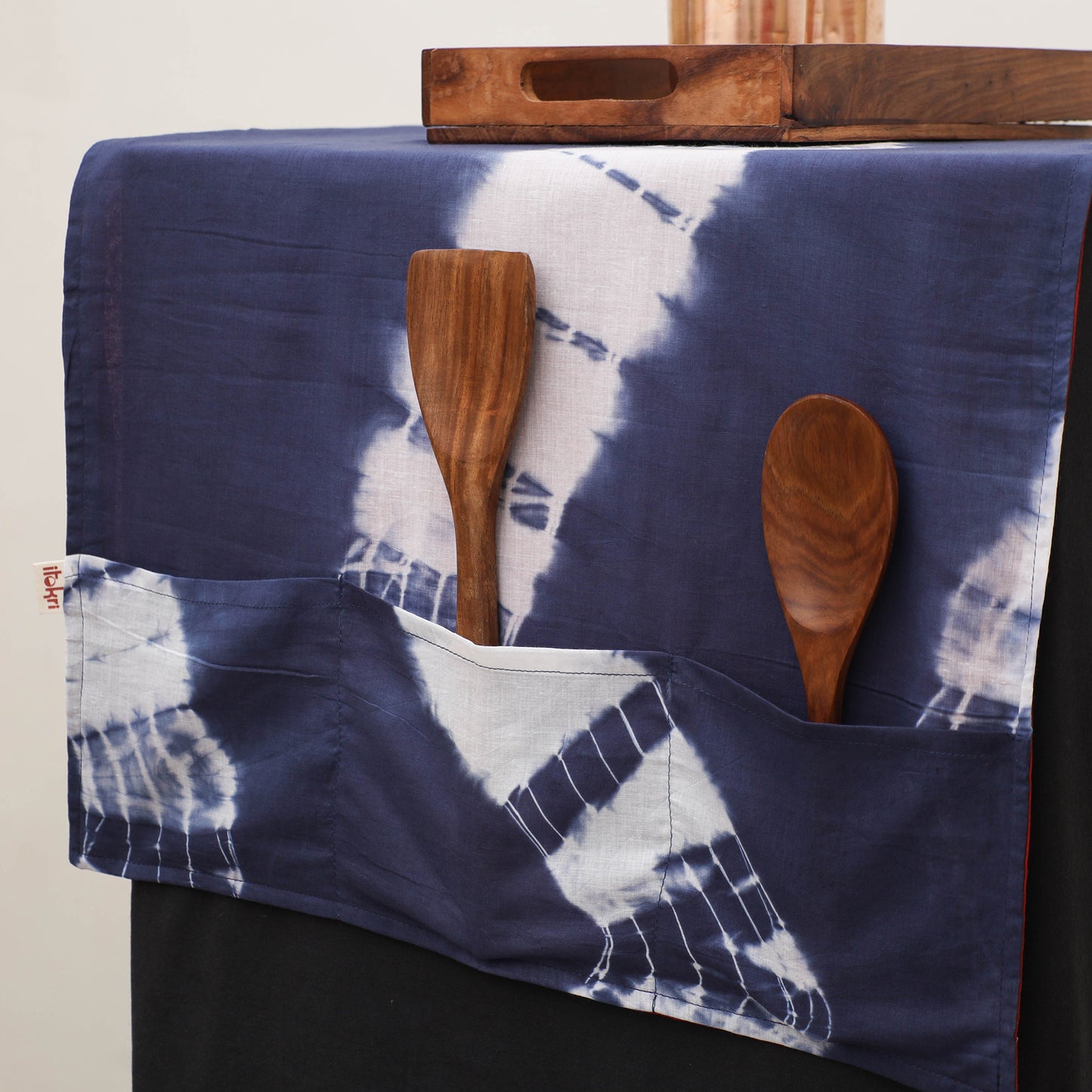 Handmade Fridge Top Cover with Multiple Pockets 52