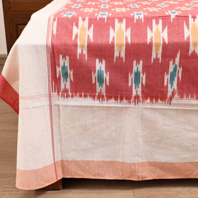 Pochampally Ikat Weave Cotton Double Bedsheet Set (108 x 90 in) 37