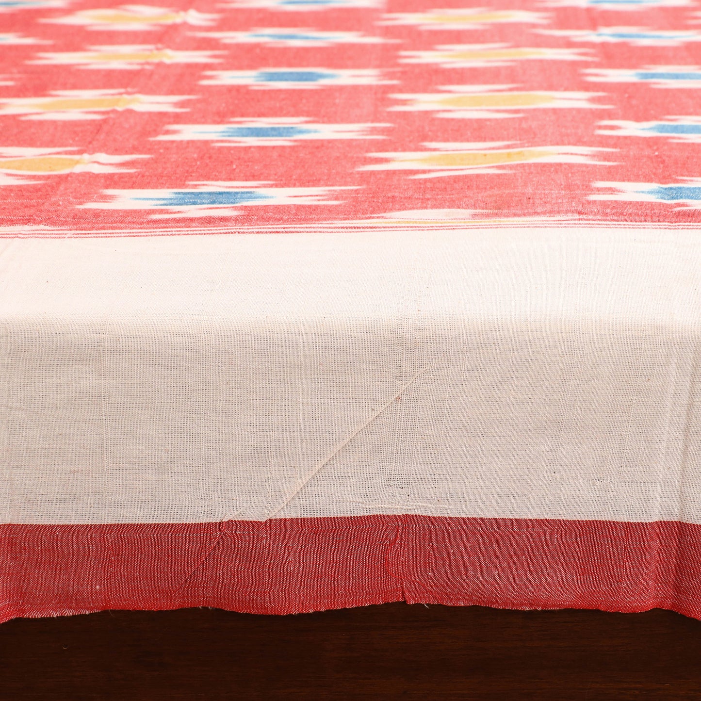 Pochampally Ikat Weave Cotton Double Bedsheet Set (108 x 90 in) 37