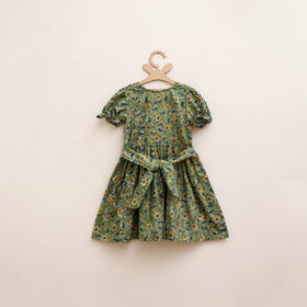 Pure Cotton Girls Frock Dress in Sanganeri Floral Prints (3-4 Years) 24