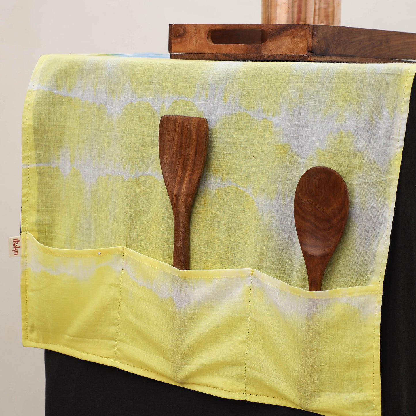 Handmade Fridge Top Cover with Multiple Pockets 54