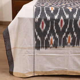 Pochampally Ikat Weave Cotton Double Bedsheet Set (108 x 90 in) 39
