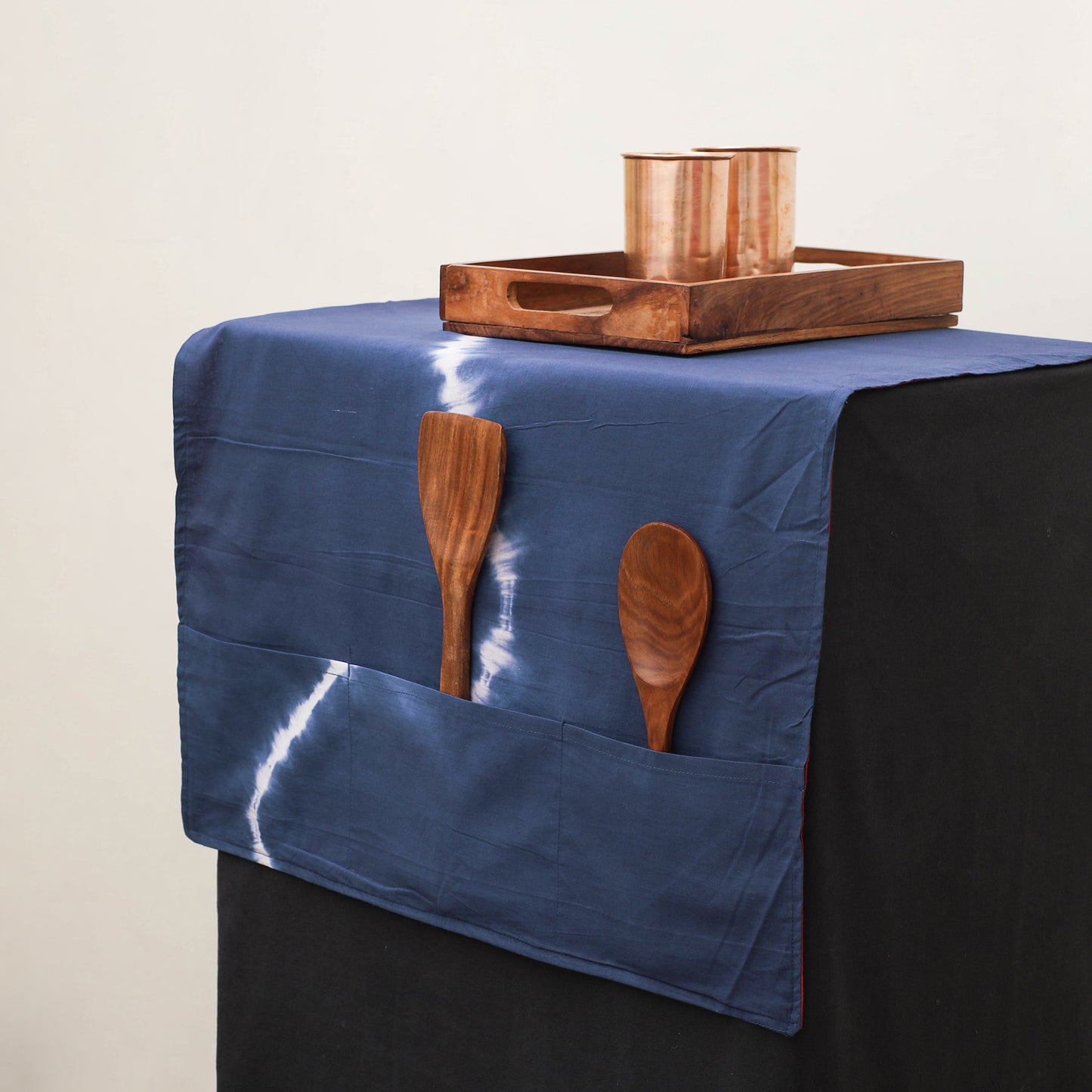 Handmade Fridge Top Cover with Multiple Pockets 59
