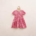 Pure Cotton Girls Frock Dress in Sanganeri Floral Prints (3-4 Years) 27