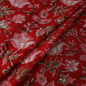 Sanganeri Hand Block Print Modal Silk Fabric 01
