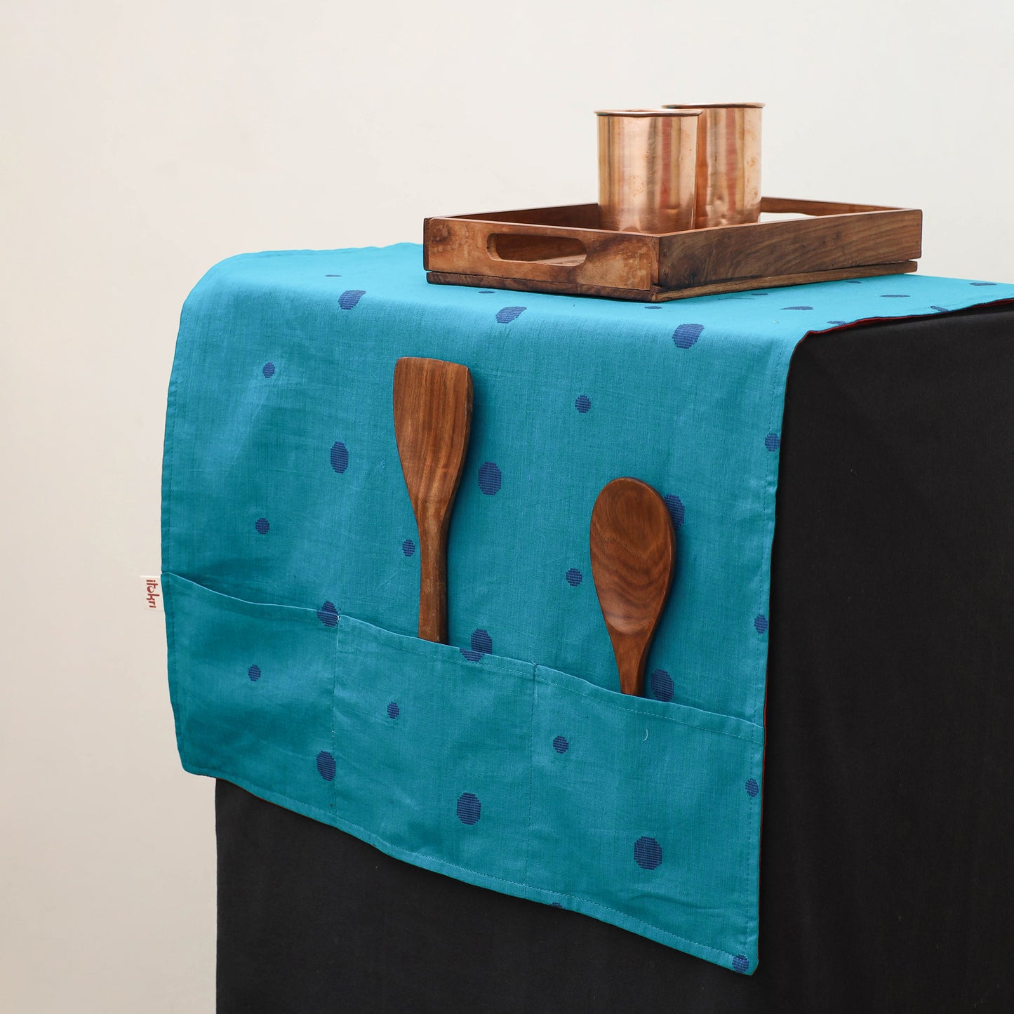 Handmade Fridge Top Cover with Multiple Pockets 63