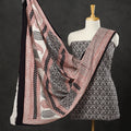  3pc Bagh Print Cotton Dress Material Set