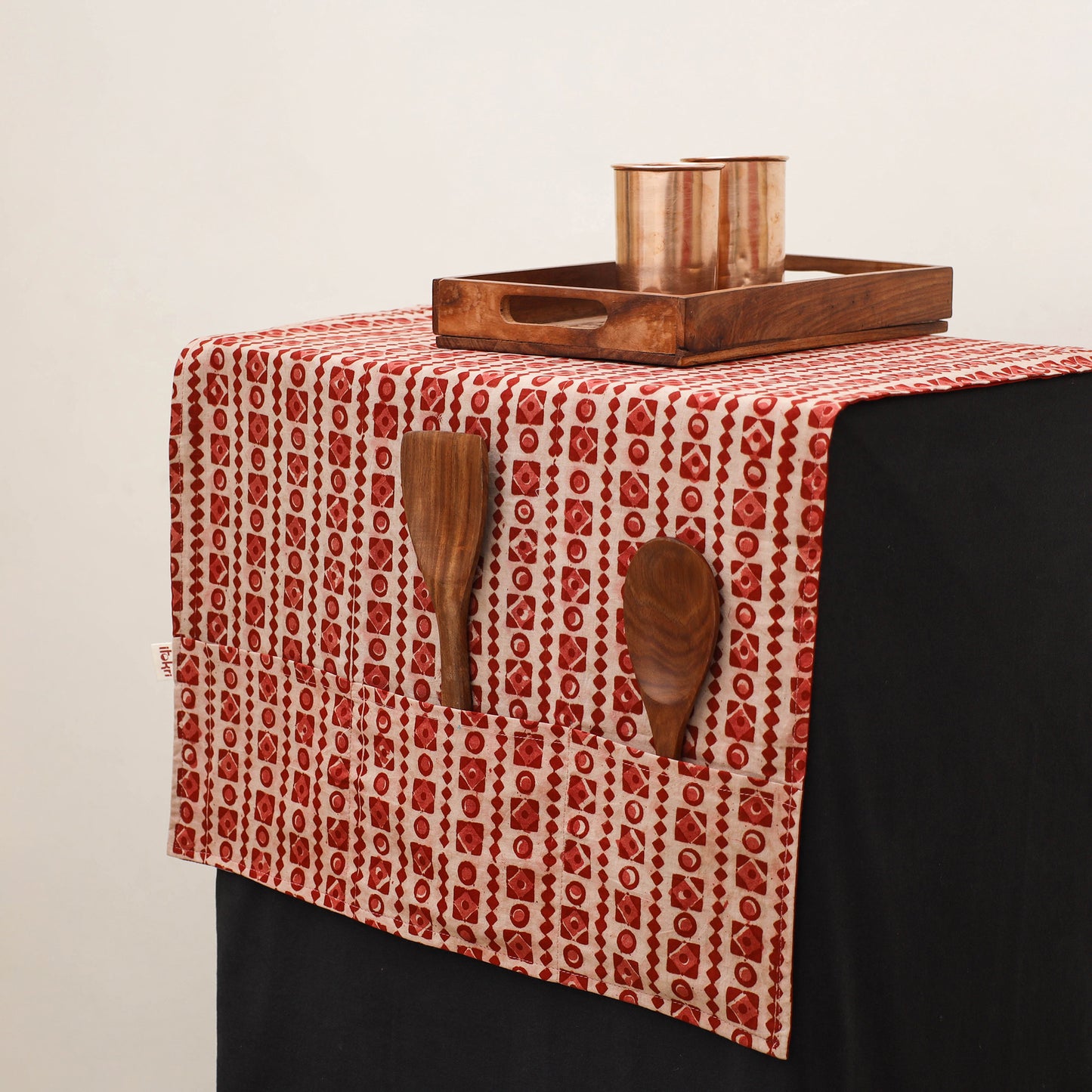Handmade Fridge Top Cover with Multiple Pockets 65