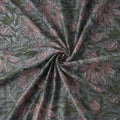 Green - Sanganeri Hand Block Print Modal Silk Fabric 04
