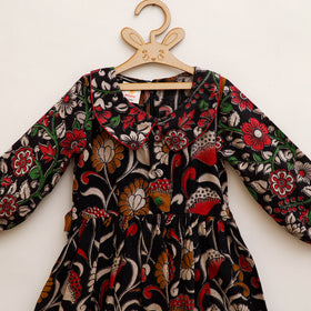 Pure Cotton Girls Frock Dress in Kalamkari Prints (3-4 Years) 30