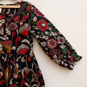 Pure Cotton Girls Frock Dress in Kalamkari Prints (3-4 Years) 30