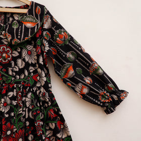 Pure Cotton Girls Frock Dress in Kalamkari Prints (3-4 Years) 31