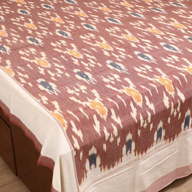 Pochampally Ikat Weave Cotton Double Bedsheet Set (108 x 90 in) 44