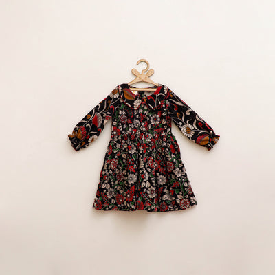 Pure Cotton Girls Frock Dress in Kalamkari Prints (3-4 Years) 32