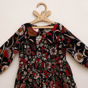 Pure Cotton Girls Frock Dress in Kalamkari Prints (3-4 Years) 32