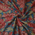 Blue - Sanganeri Hand Block Print Modal Silk Fabric 08