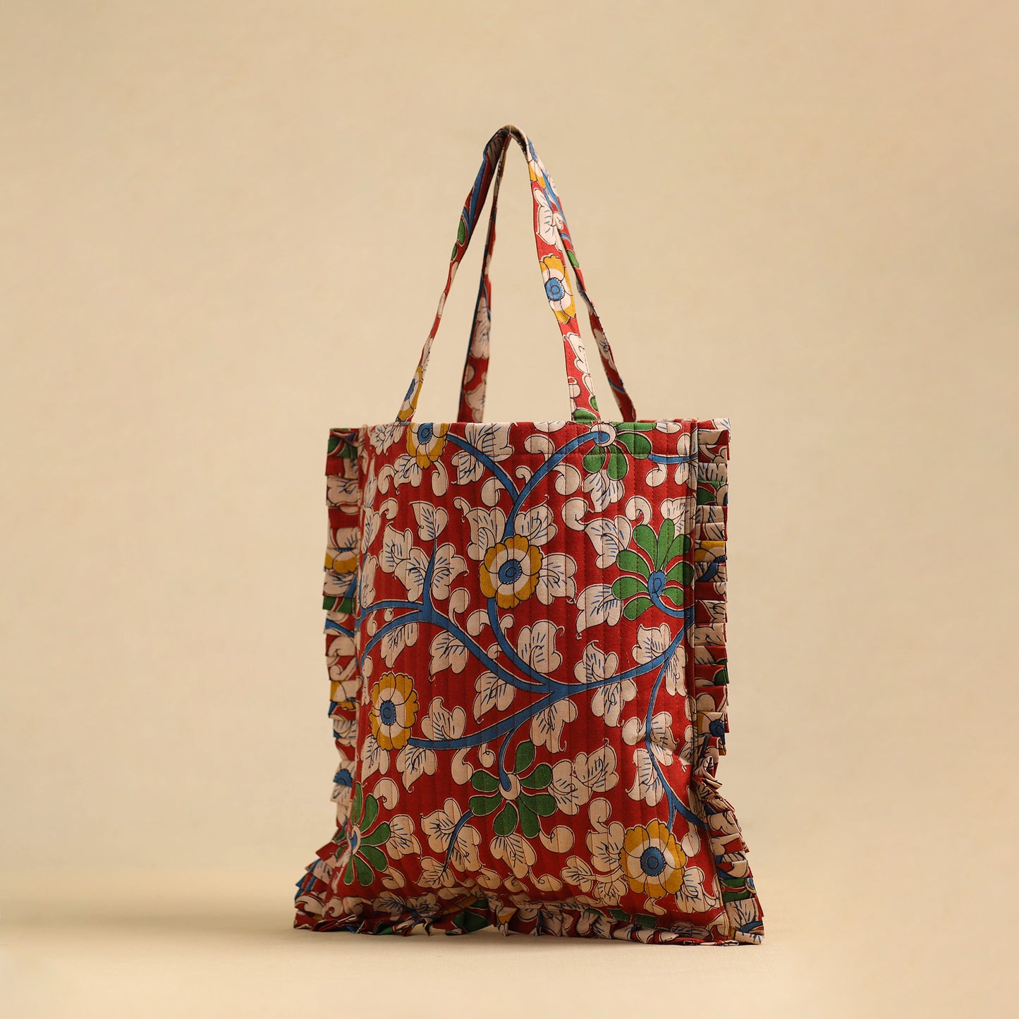 Handcrafted Cotton Frill Jhola Bag 05