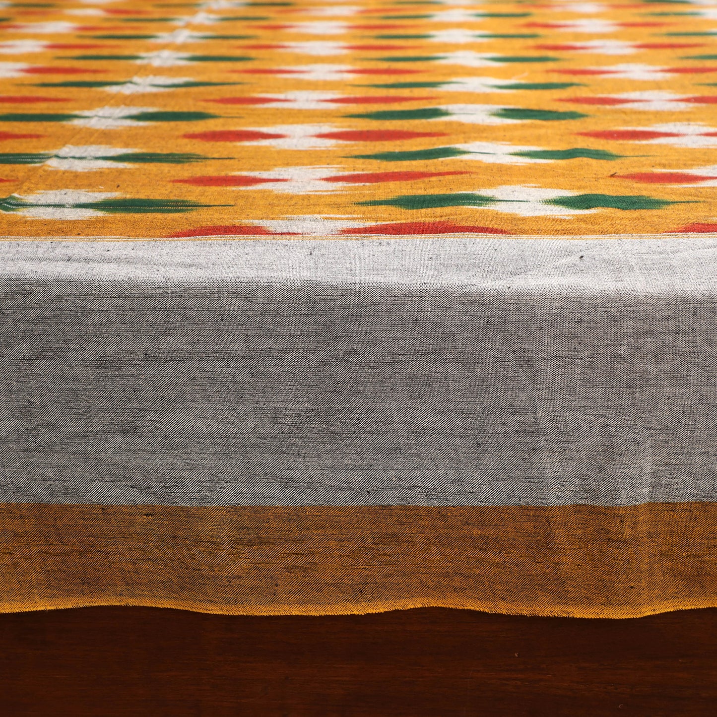 Pochampally Ikat Weave Cotton Double Bedsheet Set (108 x 90 in) 45