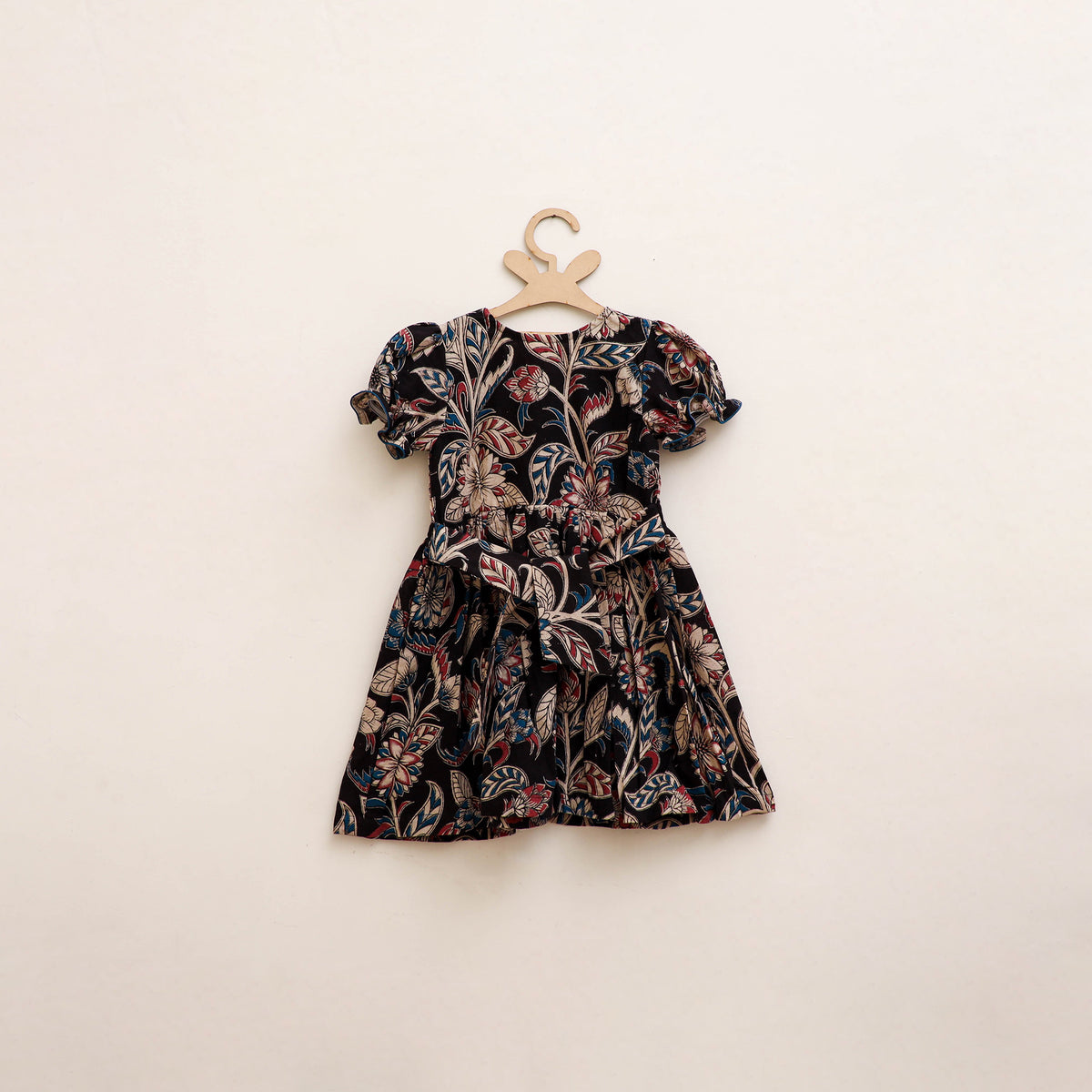 Pure Cotton Girls Frock Dress in Kalamkari Prints (3-4 Years) 35