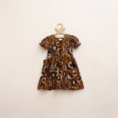 Pure Cotton Girls Frock Dress in Kalamkari Prints (3-4 Years) 36