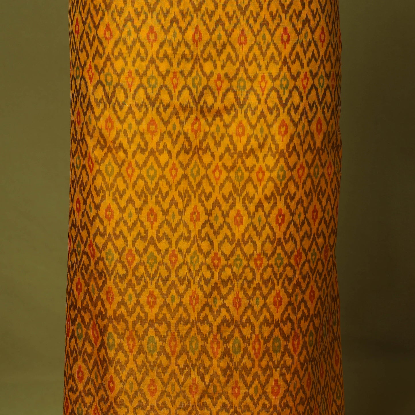 Yellow - 2pc unstitched handloom sico pochampally ikat