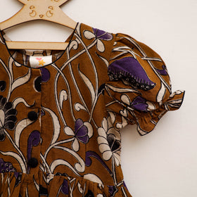 Pure Cotton Girls Frock Dress in Kalamkari Prints (3-4 Years) 36