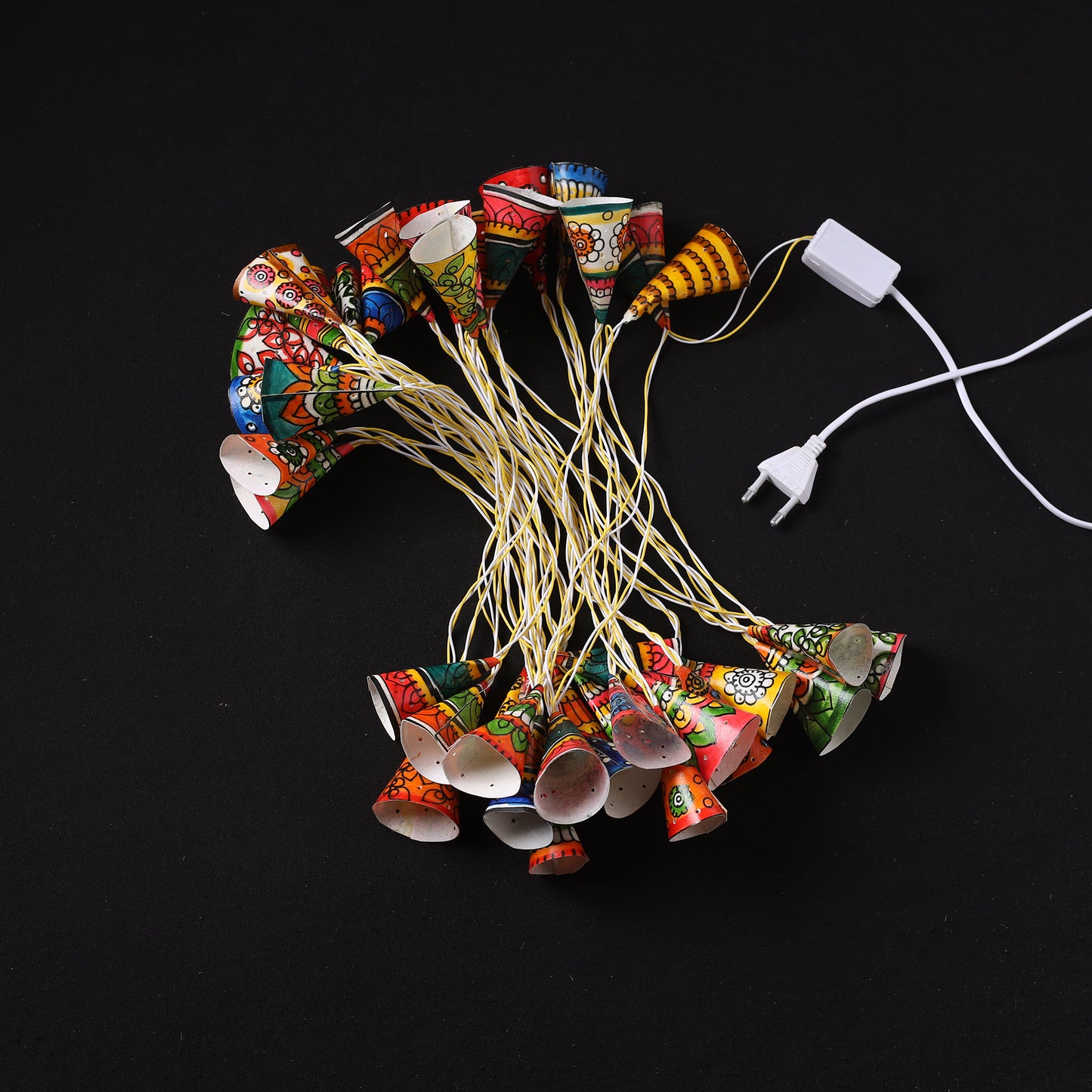 Handpainted Tholu Bommalata Leather Decorative LED Fairy Light (Assorted) 01