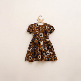 Pure Cotton Girls Frock Dress in Kalamkari Prints (3-4 Years) 36