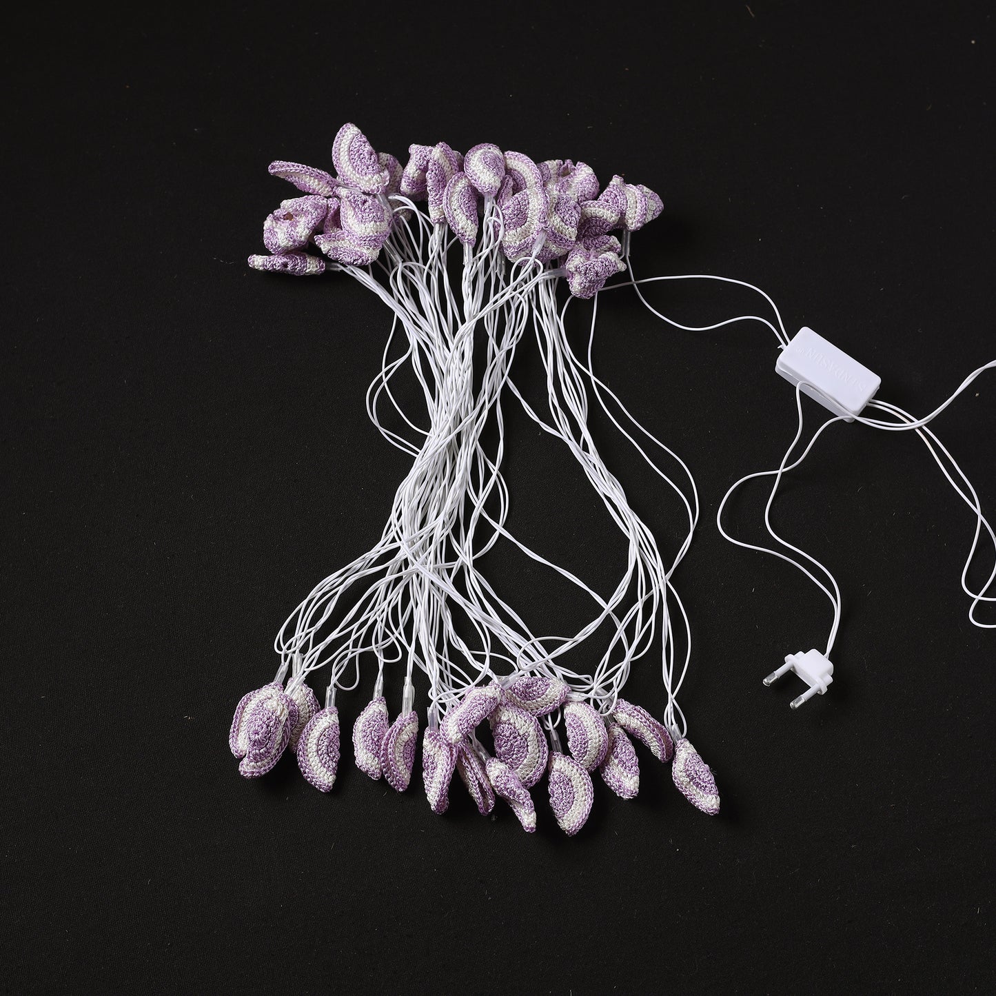 Lily Bougainvillea - Handmade Crochet LED String Light for Home Decor 04
