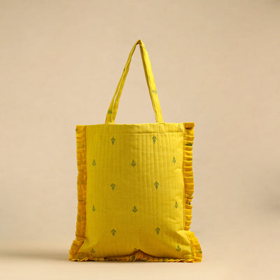 Handcrafted Cotton Frill Jhola Bag 16