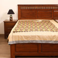 Pochampally Ikat Weave Cotton Single Bedsheet (90 x 60 in) 04