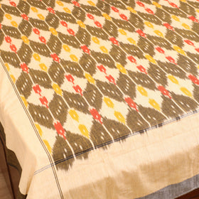 Pochampally Ikat Weave Cotton Single Bedsheet (90 x 60 in) 04