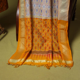 Yellow - 2pc unstitched handloom sico pochampally ikat