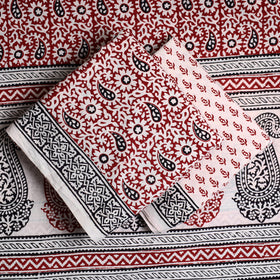  3pc Bagh Print Cotton Dress Material Set