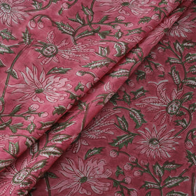 Sanganeri Hand Block Print Modal Silk Fabric 13