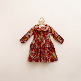 Pure Cotton Girls Frock Dress in Kalamkari Prints (3-4 Years) 39