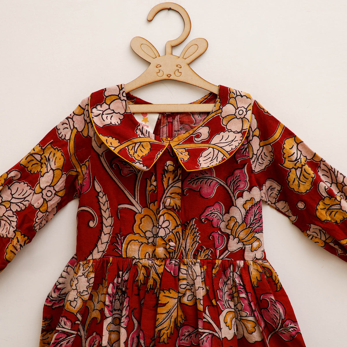 Pure Cotton Girls Frock Dress in Kalamkari Prints (3-4 Years) 39