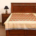 Pochampally Ikat Weave Cotton Single Bedsheet (90 x 60 in) 06