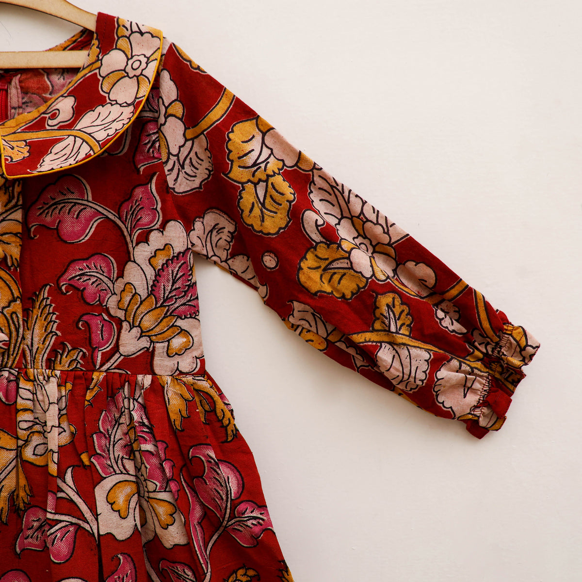 Pure Cotton Girls Frock Dress in Kalamkari Prints (3-4 Years) 39