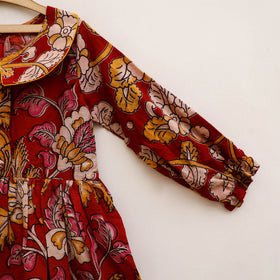 Pure Cotton Girls Frock Dress in Kalamkari Prints (3-4 Years) 39